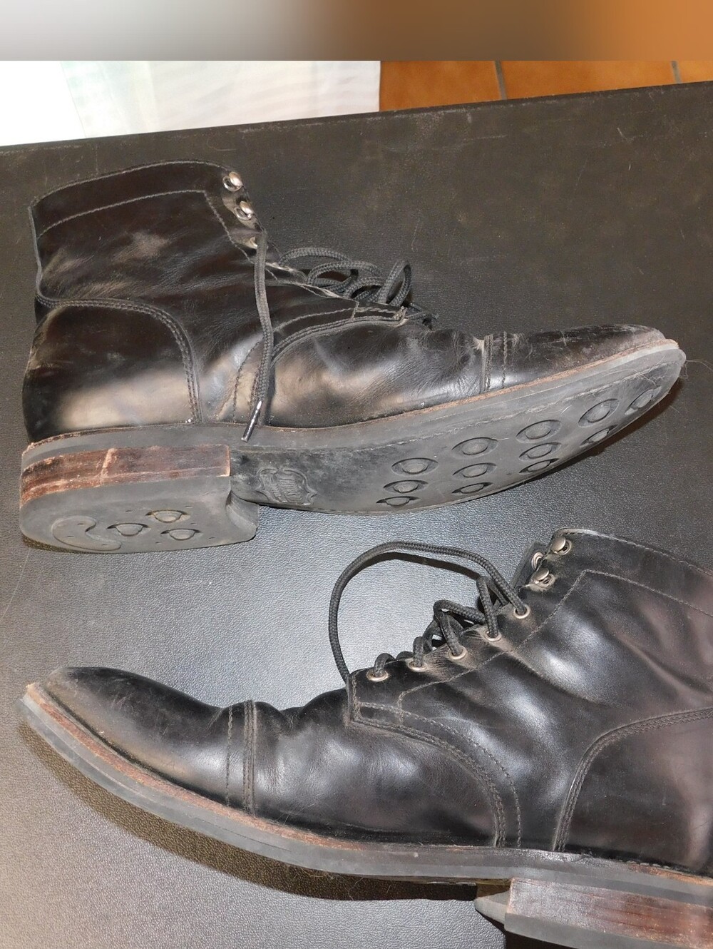 Thursday Boot Co. Men's Black Leather Lace-Up Boots